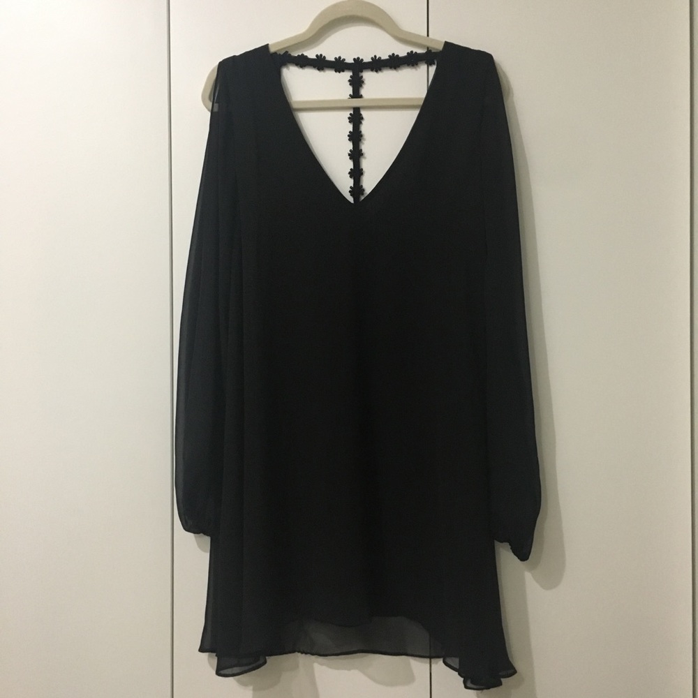 Breezy and Backless Black Dress